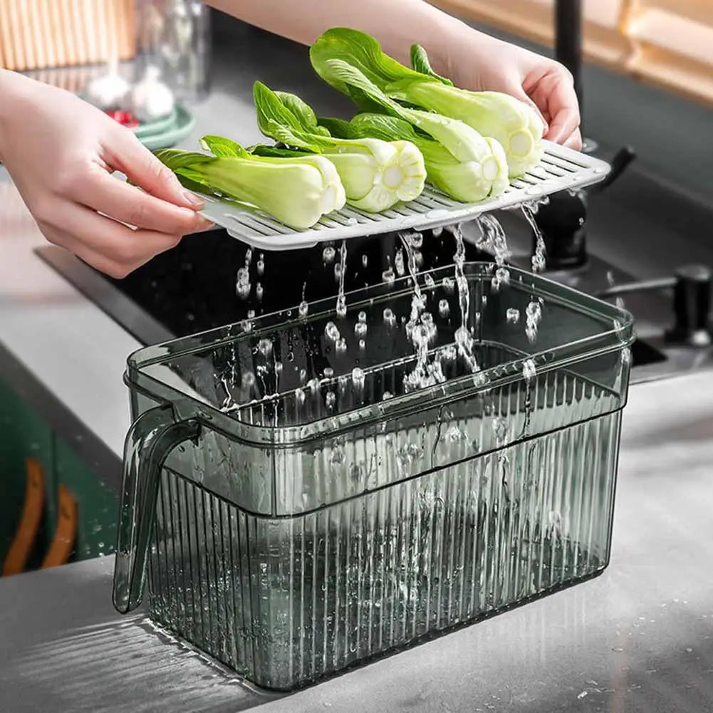 Kit com 9 Potes Organizador de Geladeira