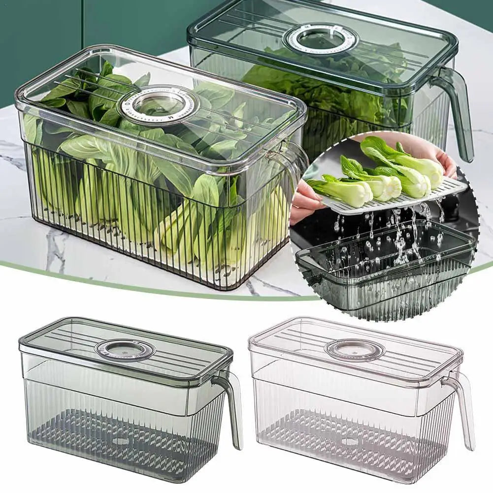 Kit com 9 Potes Organizador de Geladeira
